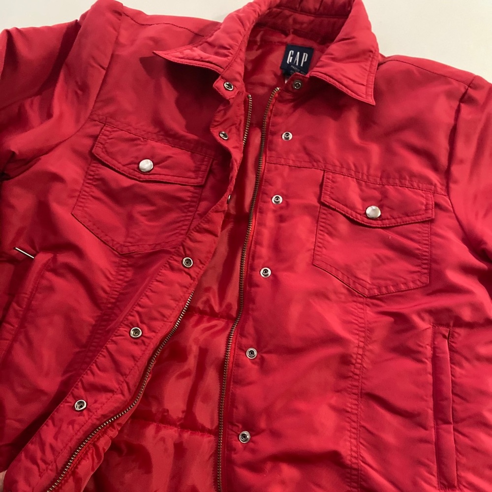 Nylon Red Trucker Jacket